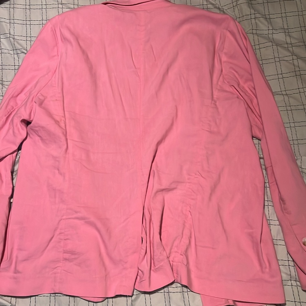Pink Linen Blazer - Picture 3 of 6
